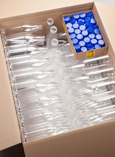 Milchflaschen r-PET | rund | 1 l
