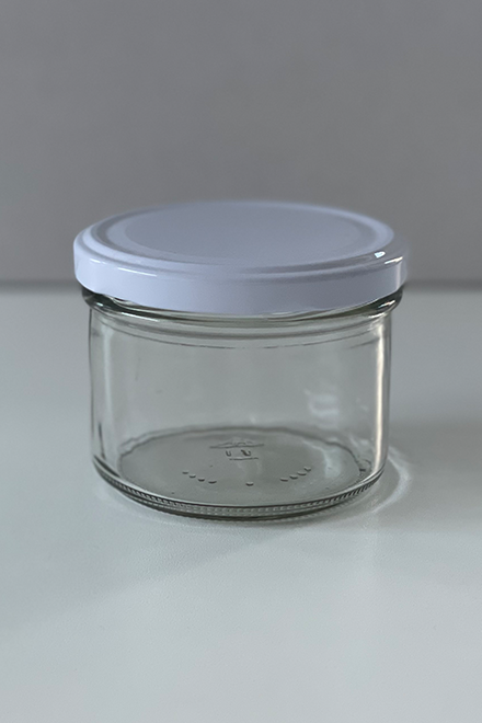 Joghurt und Quarkglas | 225ml | 96 Stk. inkl. Deckel WEISS